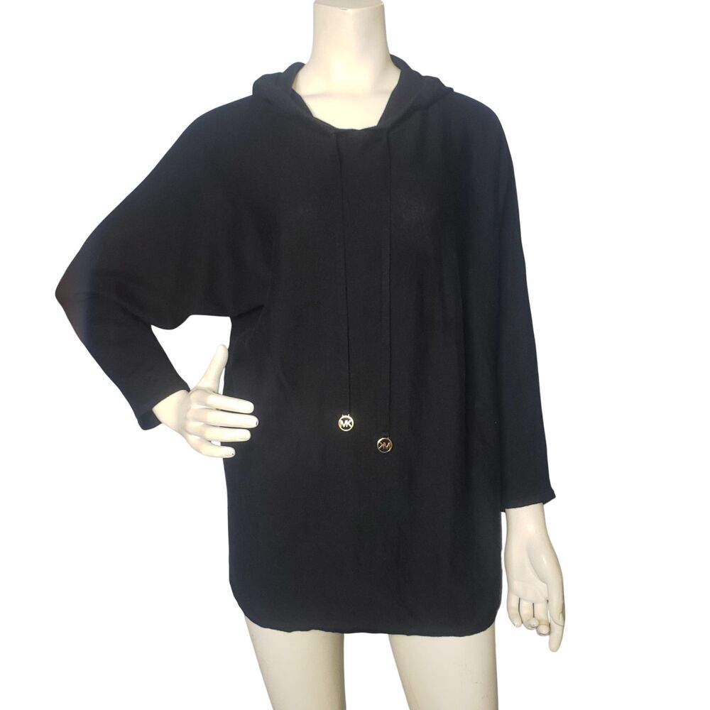 Michael MIchael Kors Black Hoodie Hooded Sweater Womens Size 1X